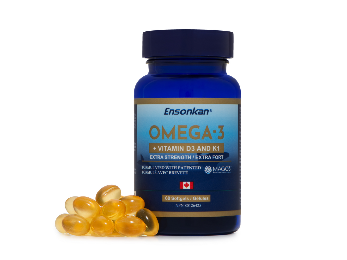 Ensonkan® Omega-3 + Vitamin D3 and K1