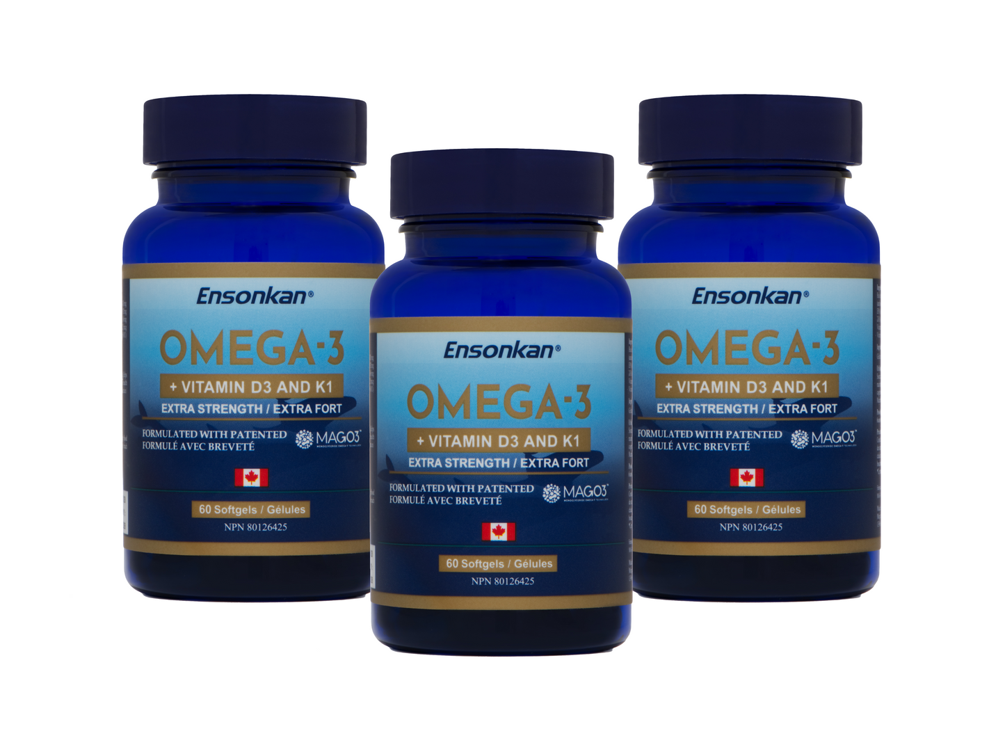 Ensonkan® Omega-3 + Vitamin D3 and K1