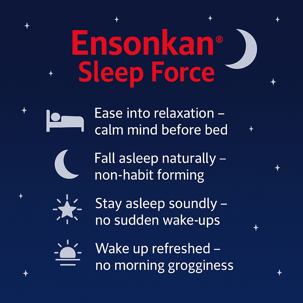 Ensonkan Sleep Force (Somato 40mg Complex), 60 Tablets