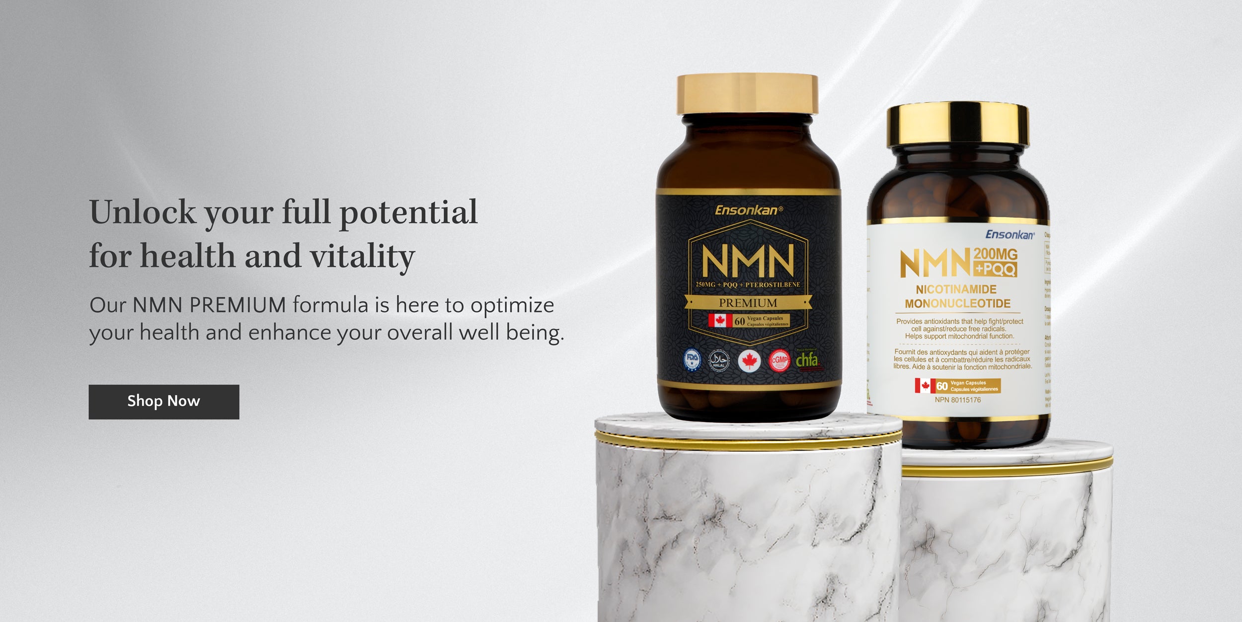 Ensonkan NMN + PQQ - The Best Anti-Aging Supplement – Ensonkan Canada