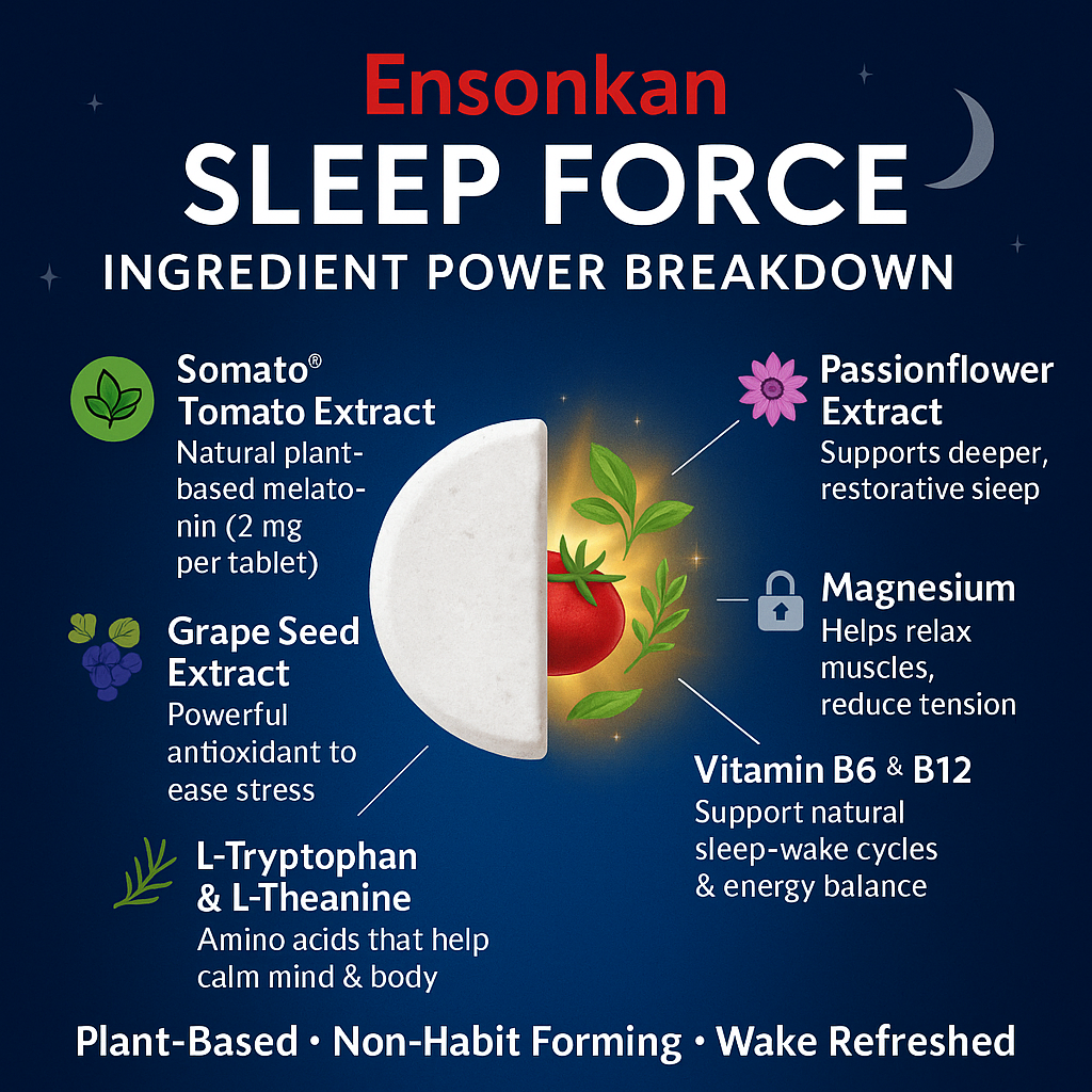 Ensonkan Sleep Force (Somato 40mg Complex), 60 Tablets