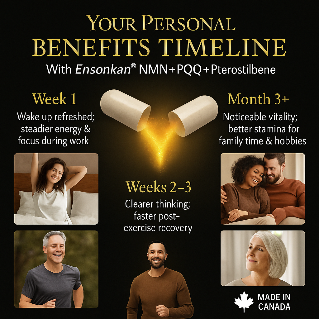 Ensonkan NMN 250 MG + PQQ + Pterostilbene