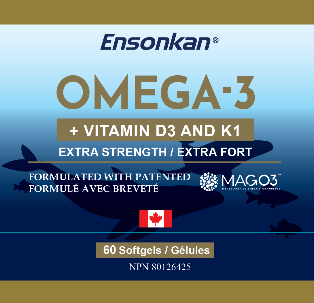 Ensonkan® Omega-3 + Vitamin D3 and K1
